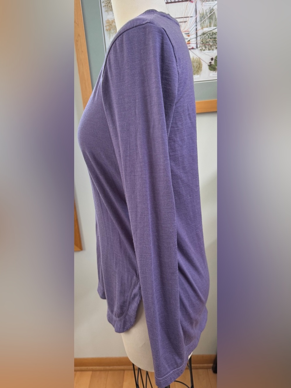 Long Sleeve Scoop Neck Tunic Top in Hazel - Picture 4 of 8